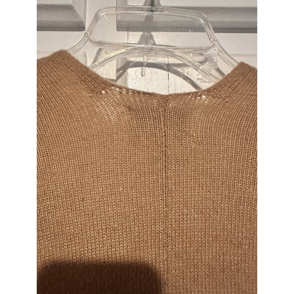 Saturday Sunday Anthropologie Lucia Tied Kimono Cape Poncho Sweater Tan 1Size - Picture 10 of 10